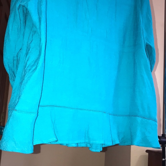 NY Collection Woman Top, Teal, Sz 3X, NWT! - Picture 7 of 11